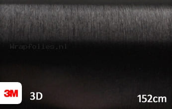 3M 1080 BR212 Brushed Black Metallic wrap folie