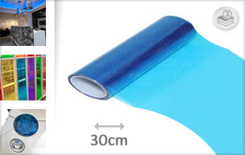 Blauw lampen wrap folie