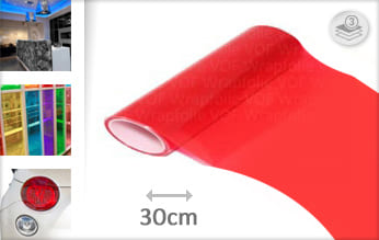 Rood doorzichtig wrap folie