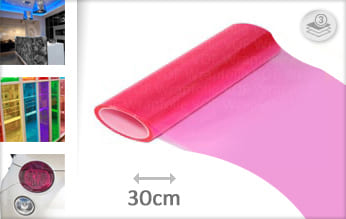 Roze doorzichtig wrap folie