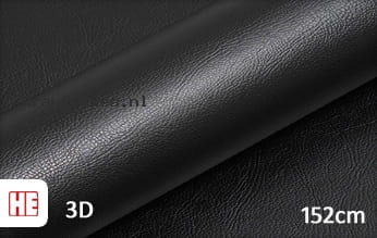 Hexis HX30PG889B Grain Leather Black Gloss wrap folie