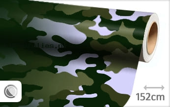 Camouflage groen wrap folie