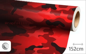 Camouflage rood wrap folie