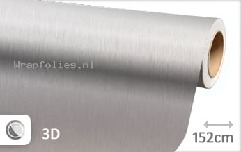 Geborsteld aluminium zilver wrap folie