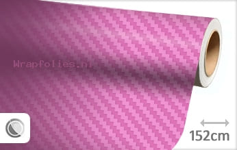 Roze 3D carbon wrap folie